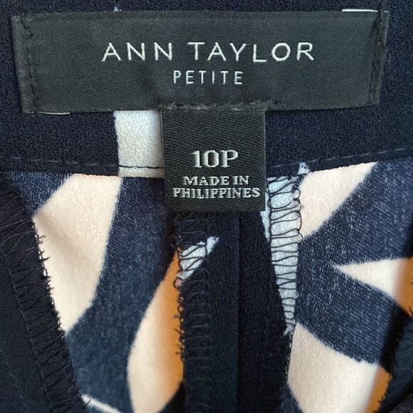 Ann Taylor culottes with tropical print size 10P - Picture 8 of 11